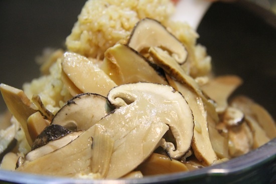 玄米の松茸ご飯　むそう塾　マクロビオティック料理教室