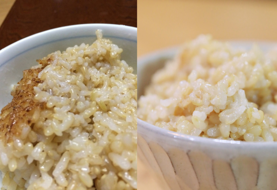 中川式玄米炊飯　生徒と塾長の比較　マクロビオティック料理教室　むそう塾