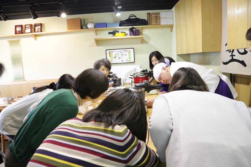 マクロビオティック京料理教室　むそう塾　玄米炊飯風景
