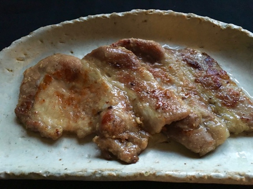 豚の生姜焼き　マクロビオティック京料理教室　塾生作品