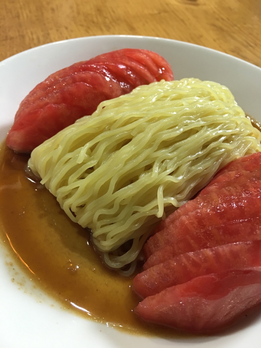 トマト冷麺　マクロビオティック京料理教室　むそう塾