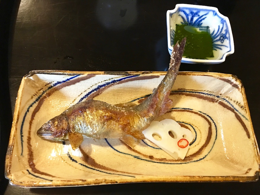 鮎の塩焼き　京都　瓢亭